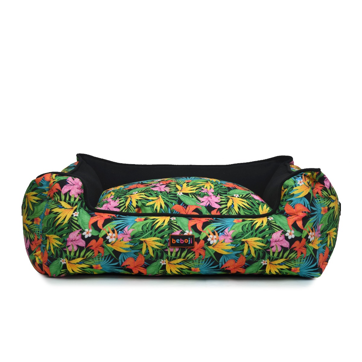 beboji Hawaiian Heart Lounger Dog Bed - M