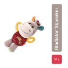 GiGwi Donkey Plush Friendz Squeaky Dog Toy - Maroon