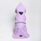 beboji Reflective Raincoat for Dogs with Hoodie -Purple