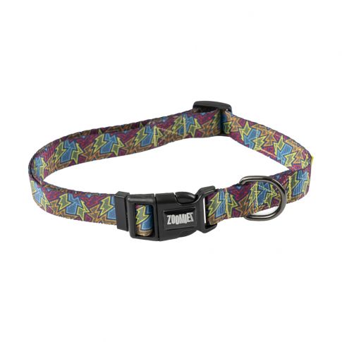 Zoomiez Bolt Printed Dog Collar 