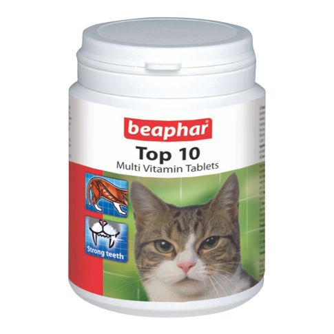 Beaphar Top 10 Mutlivitamin Cat Supplement - 30 Tablets