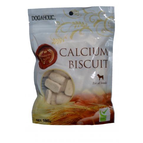 Dogaholic Calcium Biscuit For All Breeds Dog Treat - 180 gm