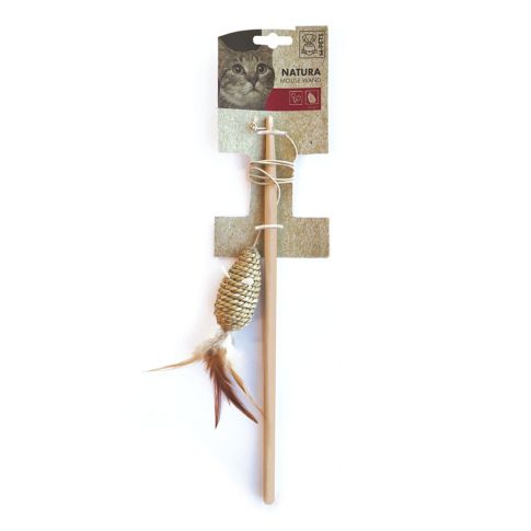 M-Pets Natura Seagrass Mouse Wand Cat Toy
