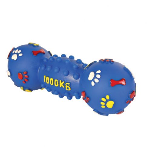 Trixie Dumbbell Vinyl Squeaky Dog Toy
