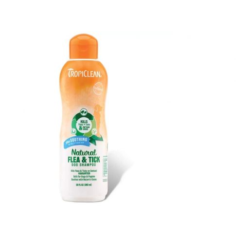 Tropiclean Natural Flea & Tick Plus Soothing Dog Shampoo - 355 ml