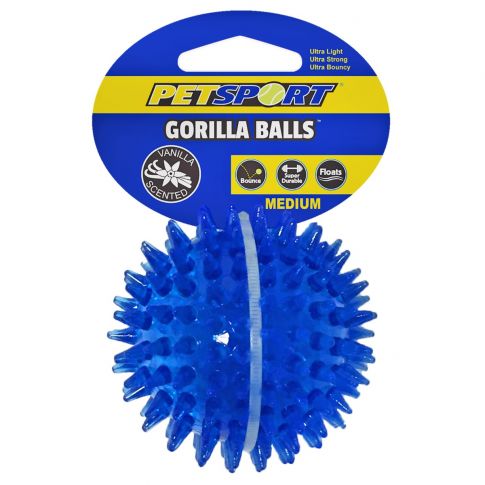 Petsport Thermoplastic Rubber Gorilla Ball Dog Toy - 7 cm