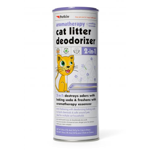 Petkin Cat Litter Deodorizer Lavender - 576 gm