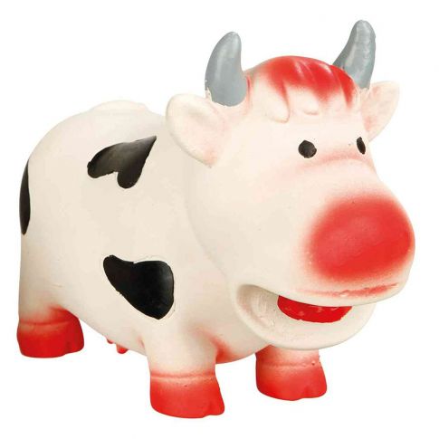 Trixie Cow Latex Original Animal Sound Dog Toy -19 cm