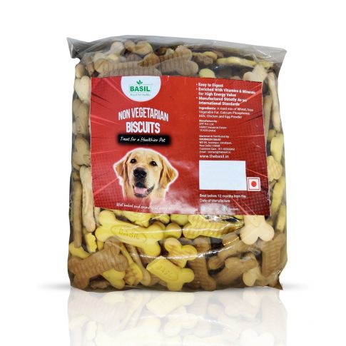 Basil Non-Veg Adult Dog Biscuit - 900 gm