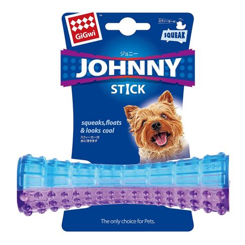 GiGwi Small Johnny Stick Squeaker Transparent Squeaky Dog Toy