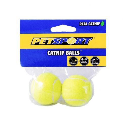 Petsport Catnip Balls Cat Toy (2 Balls) - 4 cm