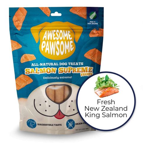 Awesome Pawsome Salmon Supreme Recipe All-Natural Grain-Free Dog Treat - 85 gm