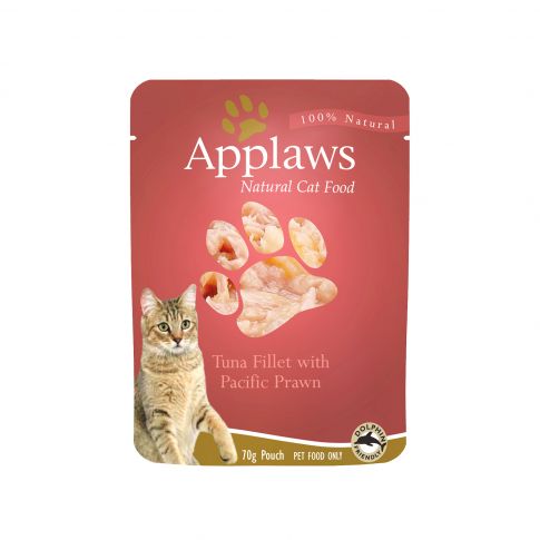 Applaws Tuna Fillet with Pacific Prawns Adult Wet Cat Food - 70 gm (Pack Of 6)