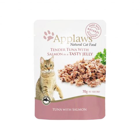 Applaws Tuna With Salmon in a Tasty Jelly Adult Wet Cat Food - 70 gm (Pack Of 6)