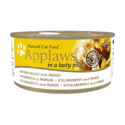 Applaws Chicken Breast with Mango Canned Adult Wet Cat Food - 70 gm (Pack Of 6)