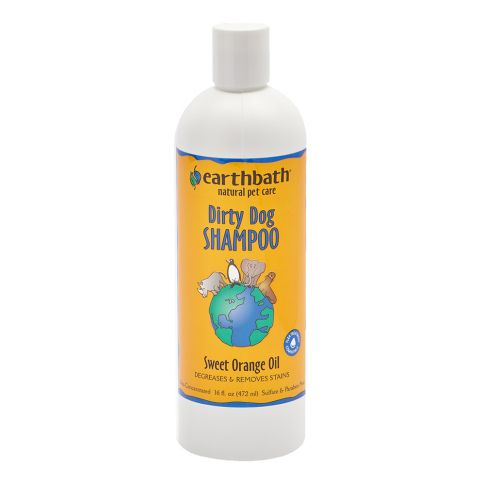 Earthbath Dirty Dog Shampoo Degreases & Removes Stains Sweet Orange Oil Dog Shampoo - 472 ml