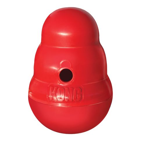 Kong Wobbler Treat Dispensing Interactive Dog Toy Red