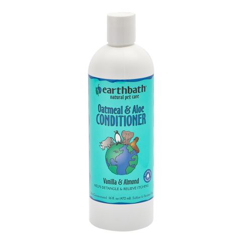 Earthbath Oatmeal & Aloe Conditioner Detangle & Relive Itching Vanilla & Almond Dog Conditioner - 472 ml