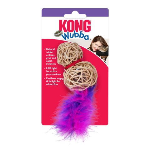 Kong Cat Wubba Wicker Cat Toy - Assorted Color