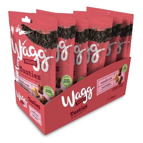 Wagg Tasties Tasty Bones with Chicken & Liver Dog Meaty Treat - 150 gm