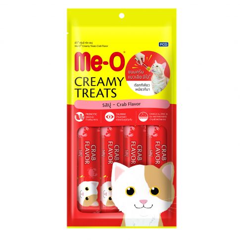 Me-O Crab Flavor Creamy Cat Treat - 15 gm (Pack Of 4)