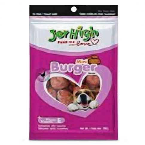 JerHigh Mini Burger Dog Meaty Treat - 100 gm