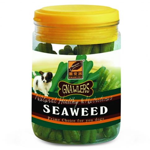 Gnawlers Puppy Snack Seaweed Bone with Seaweed Puppy Treat - 180 gm