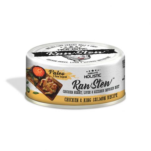 Absolute Holistic Raw Stew Chicken & King Salmon Recipe Dog & Cat Wet Food - 80 gm