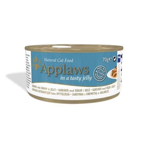 Applaws Sardine with Shrimp in a Tasty Jelly Canned Adult Wet Cat Food - 70 gm