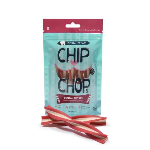 Chip Chops - Dental Twist Chicken and Cranberry Flavor - 90 gm