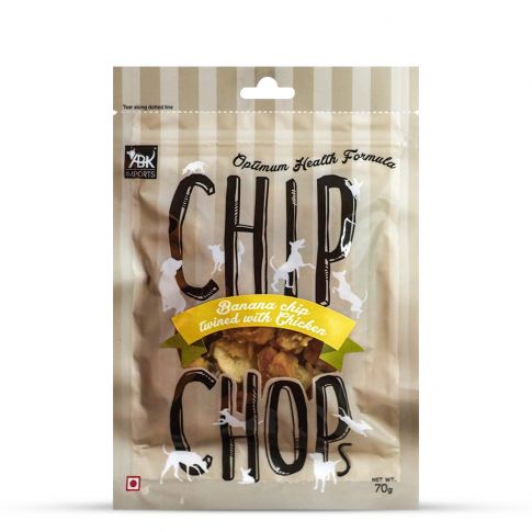 Chip Chops Banana Chip Twined With Chicken Dog Meaty Treat - 70 gm