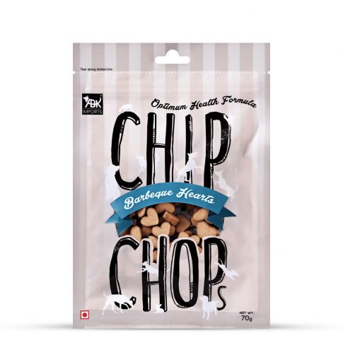 Chip Chops Barbeque Hearts Dog Meaty Treat - 70 gm