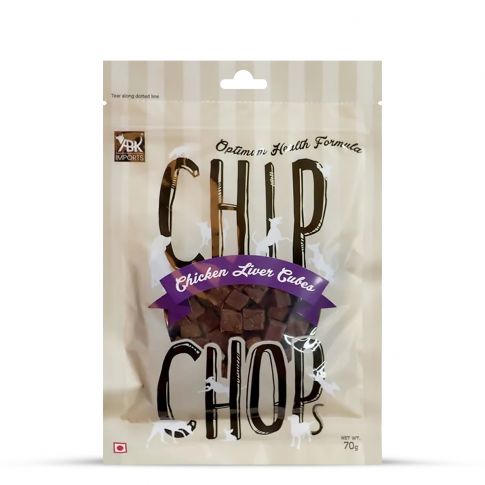 Chip Chops Chicken Liver Cubes Dog Meaty Treat - 70 gm