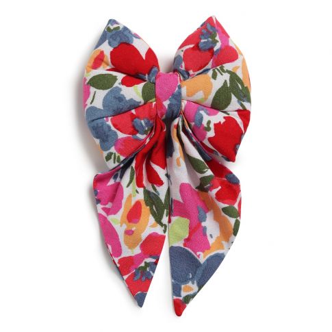 ZL Multicolour Floral Dog Bow Tie 