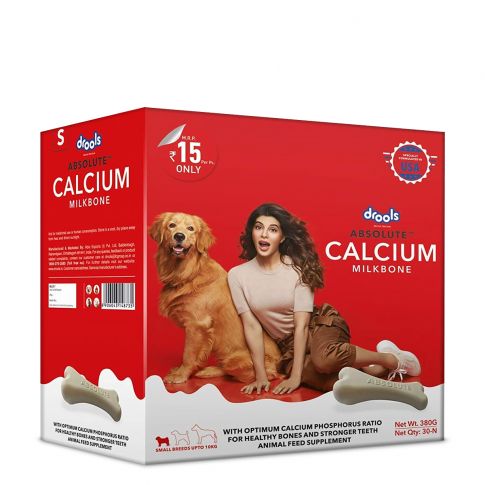 Drools Absolute Calcium Milk Bone Dog Treat - Carton
