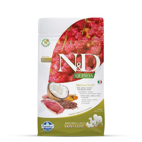 Farmina N&D Grain Free Quinoa Skin & Coat - (Duck, Coconut & Turmeric) Adult All Breeds Dry Dog Food