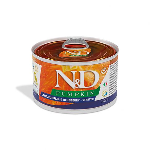 Farmina N D Pumpkin Lamb Blueberry Mini Breed Starter Wet Dog Food 140 gm