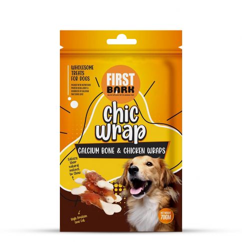 First Bark Chic Wrap Calcium Bone & Chicken Wrap Dog Treat - 70 gm