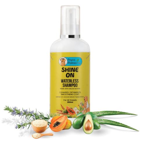 Papa Pawsome Shine On Waterless Shampoo - 250ml