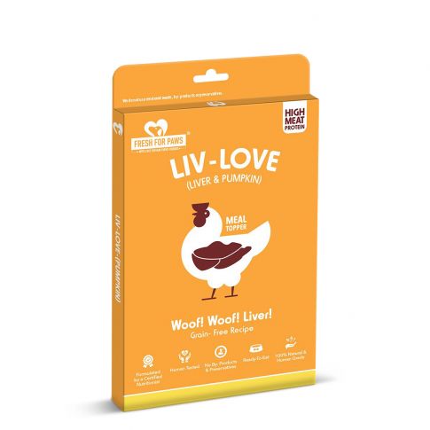 Fresh For Paws Liv Love Pumpkin  Dog Food Topper - 80g