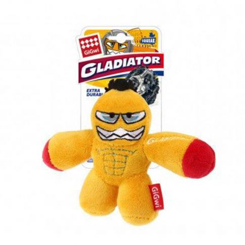 GiGwi Gladiator With Squeaker Inside Squeaky Dog Toy - Yellow