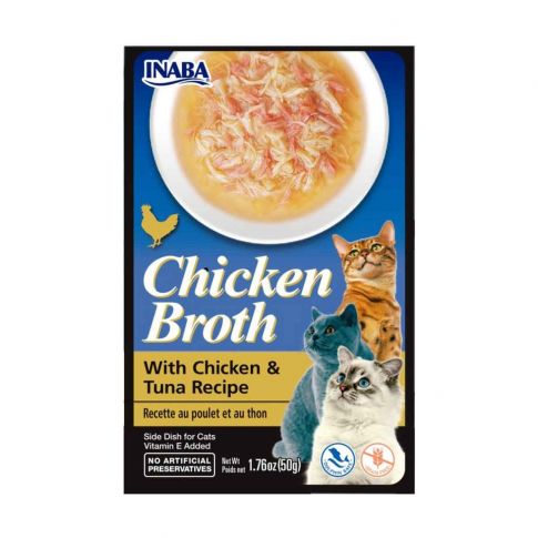 Inaba Churu Broth Chicken  & Tuna Recipe Wet Cat Food - 50 gm