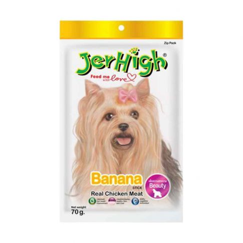 JerHigh Banana Dog Meaty Treat - 70 gm