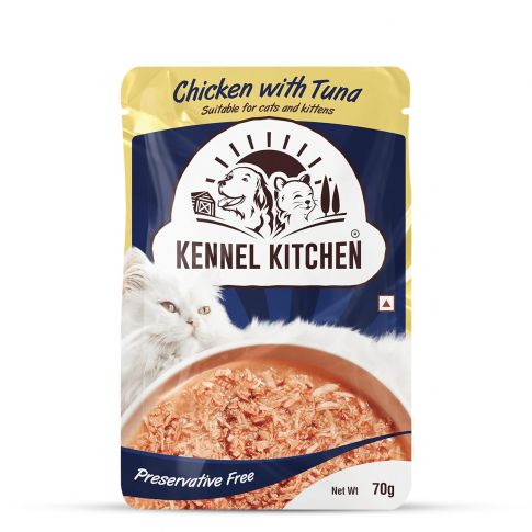 Kennel Kitchen Chicken with Tuna in Gravy Wet Cat Food - 85 gm