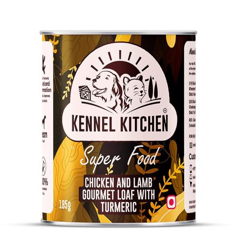 Kennel Kitchen Super Food Chicken & Lamb Gourmet Loaf with Turmeric Puppy/Adult Wet Dog Food - 185 gm