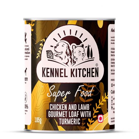 Buy Kennel Kitchen Super Food Chicken Lamb Gourmet Loaf with Turmeric Puppy Adult Wet Dog Food 185 gm