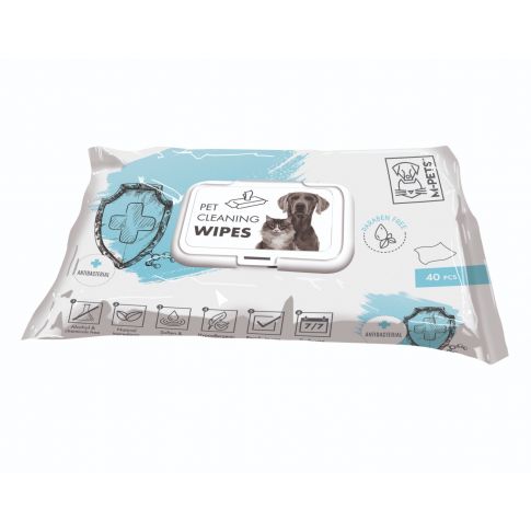 M-Pets Pet Cleaning Wipes Anti-Bacteria 15 x 20 cm - 40 pcs