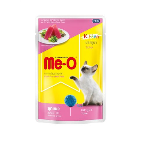 Me-O Tuna In Jelly Wet Kitten Food - 80 gm (Pack Of 12)