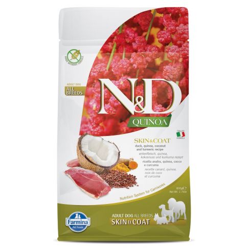 Farmina N&D Grain Free Quinoa Skin & Coat - (Duck, Coconut & Turmeric) Adult All Breeds Dry Dog Food