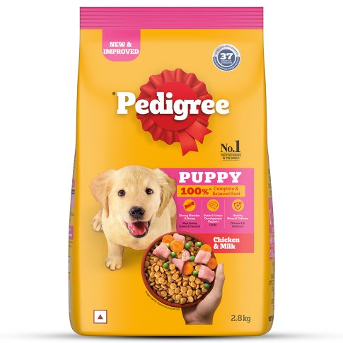 Pedigree Chicken &amp;amp;amp; Milk Puppy Dry Food - 2.8 kg